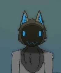 Icon of a furry cyborg species called protogen